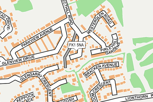 FK1 5NA map - OS OpenMap – Local (Ordnance Survey) FK1 5NA map - OS OpenMap – Local (Ordnance Survey)