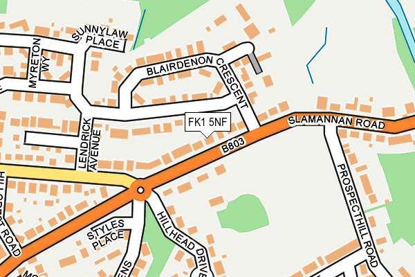 FK1 5NF map - OS OpenMap – Local (Ordnance Survey) FK1 5NF map - OS OpenMap – Local (Ordnance Survey)