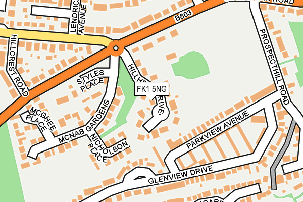 FK1 5NG map - OS OpenMap – Local (Ordnance Survey) FK1 5NG map - OS OpenMap – Local (Ordnance Survey)