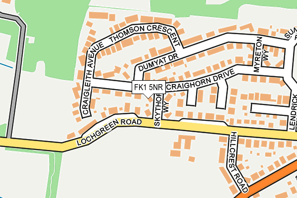 FK1 5NR map - OS OpenMap – Local (Ordnance Survey) FK1 5NR map - OS OpenMap – Local (Ordnance Survey)