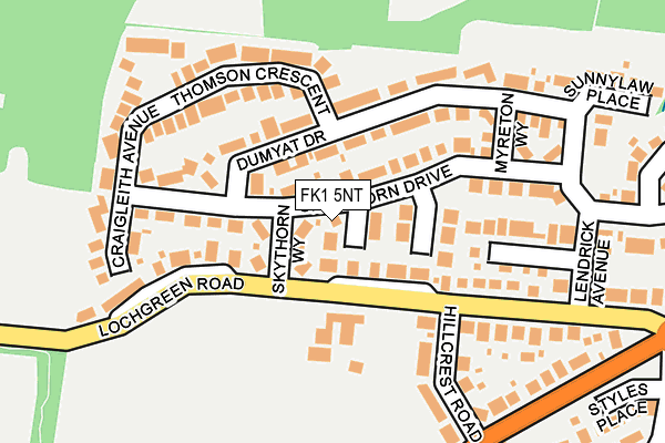 FK1 5NT map - OS OpenMap – Local (Ordnance Survey) FK1 5NT map - OS OpenMap – Local (Ordnance Survey)