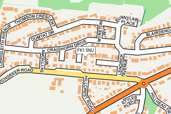 FK1 5NU map - OS OpenMap – Local (Ordnance Survey) FK1 5NU map - OS OpenMap – Local (Ordnance Survey)
