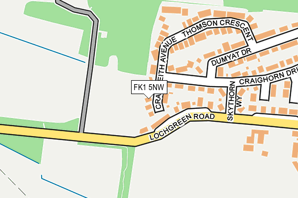 FK1 5NW map - OS OpenMap – Local (Ordnance Survey) FK1 5NW map - OS OpenMap – Local (Ordnance Survey)
