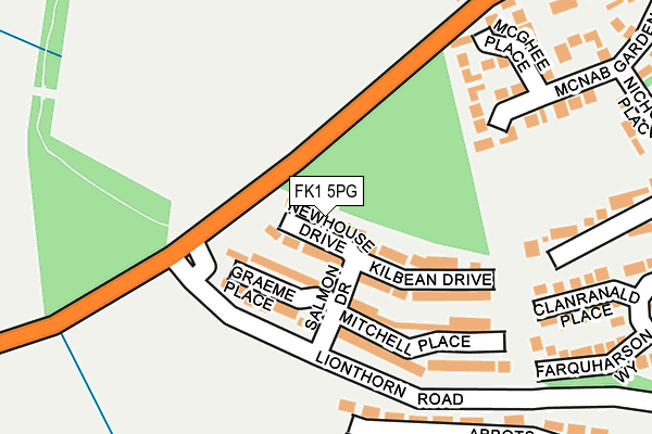 FK1 5PG map - OS OpenMap – Local (Ordnance Survey) FK1 5PG map - OS OpenMap – Local (Ordnance Survey)