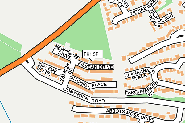 FK1 5PH map - OS OpenMap – Local (Ordnance Survey) FK1 5PH map - OS OpenMap – Local (Ordnance Survey)
