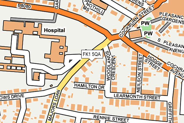 FK1 5QA map - OS OpenMap – Local (Ordnance Survey) FK1 5QA map - OS OpenMap – Local (Ordnance Survey)