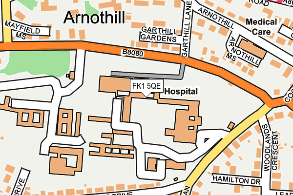 FK1 5QE map - OS OpenMap – Local (Ordnance Survey) FK1 5QE map - OS OpenMap – Local (Ordnance Survey)