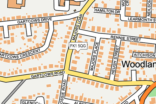 FK1 5QG map - OS OpenMap – Local (Ordnance Survey) FK1 5QG map - OS OpenMap – Local (Ordnance Survey)