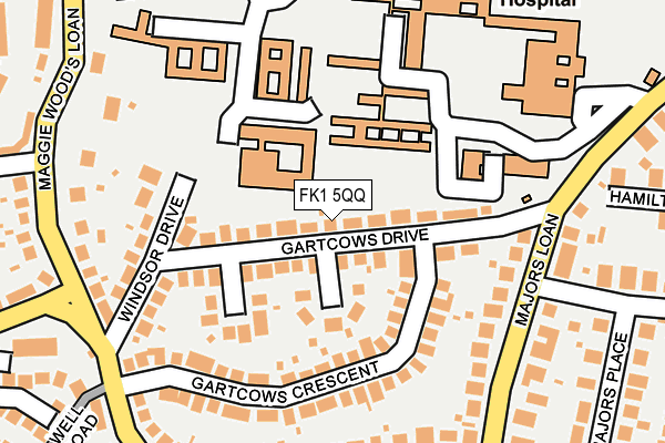 FK1 5QQ map - OS OpenMap – Local (Ordnance Survey) FK1 5QQ map - OS OpenMap – Local (Ordnance Survey)