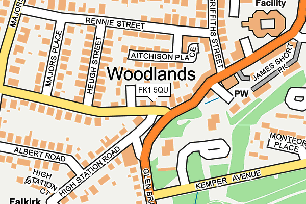 FK1 5QU map - OS OpenMap – Local (Ordnance Survey) FK1 5QU map - OS OpenMap – Local (Ordnance Survey)