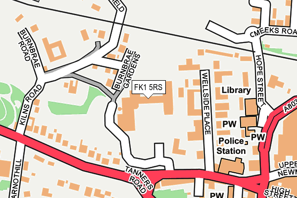 FK1 5RS map - OS OpenMap – Local (Ordnance Survey) FK1 5RS map - OS OpenMap – Local (Ordnance Survey)