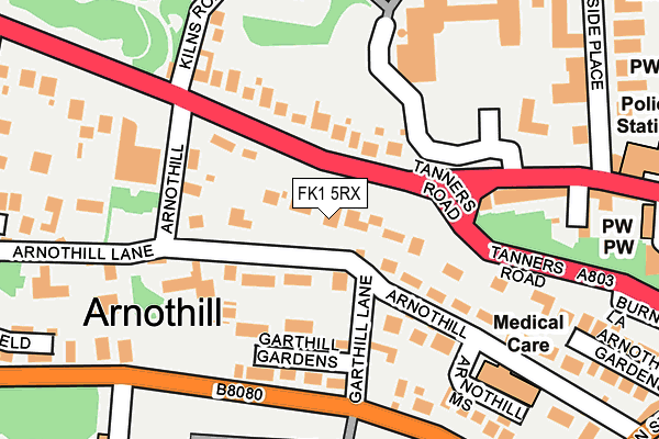 FK1 5RX map - OS OpenMap – Local (Ordnance Survey) FK1 5RX map - OS OpenMap – Local (Ordnance Survey)