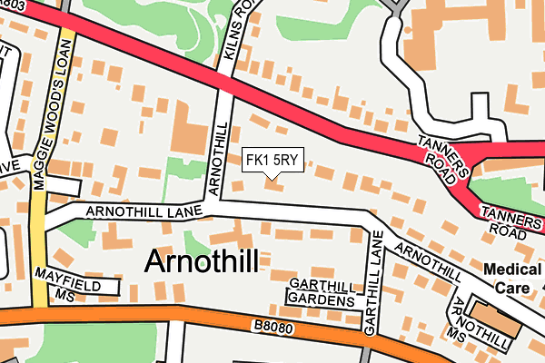 FK1 5RY map - OS OpenMap – Local (Ordnance Survey) FK1 5RY map - OS OpenMap – Local (Ordnance Survey)