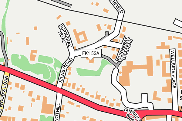 FK1 5SA map - OS OpenMap – Local (Ordnance Survey) FK1 5SA map - OS OpenMap – Local (Ordnance Survey)