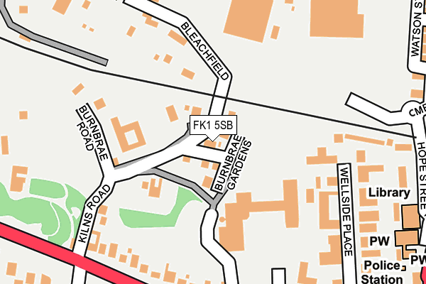 FK1 5SB map - OS OpenMap – Local (Ordnance Survey)
