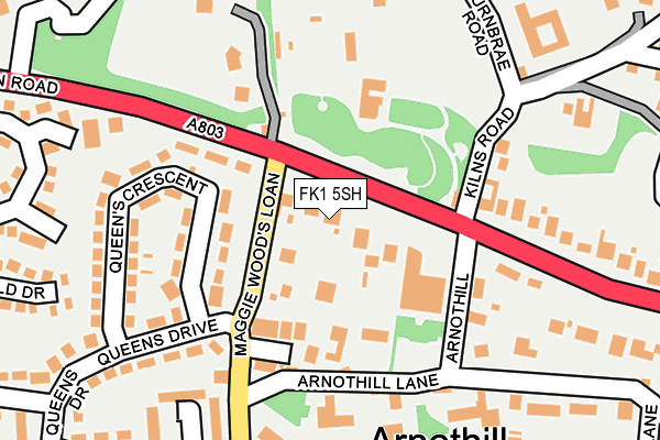 FK1 5SH map - OS OpenMap – Local (Ordnance Survey) FK1 5SH map - OS OpenMap – Local (Ordnance Survey)