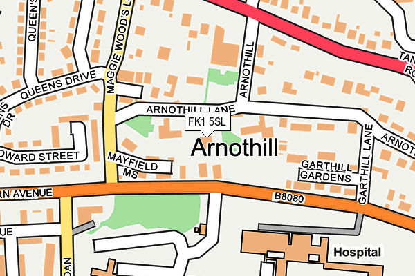 FK1 5SL map - OS OpenMap – Local (Ordnance Survey) FK1 5SL map - OS OpenMap – Local (Ordnance Survey)