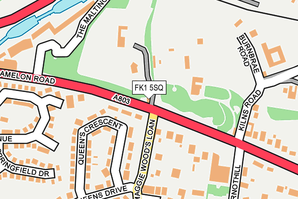FK1 5SQ map - OS OpenMap – Local (Ordnance Survey) FK1 5SQ map - OS OpenMap – Local (Ordnance Survey)