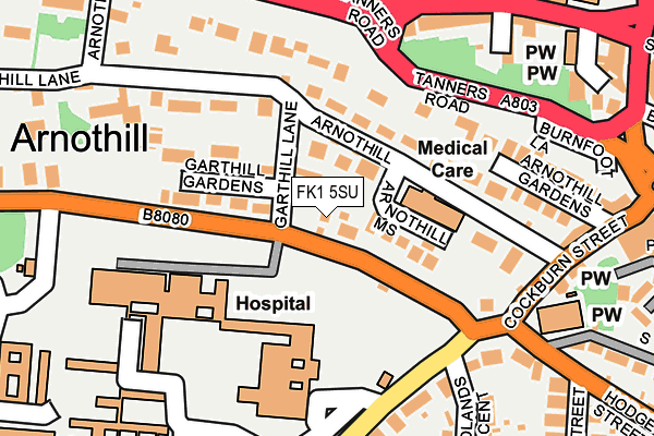 FK1 5SU map - OS OpenMap – Local (Ordnance Survey)
