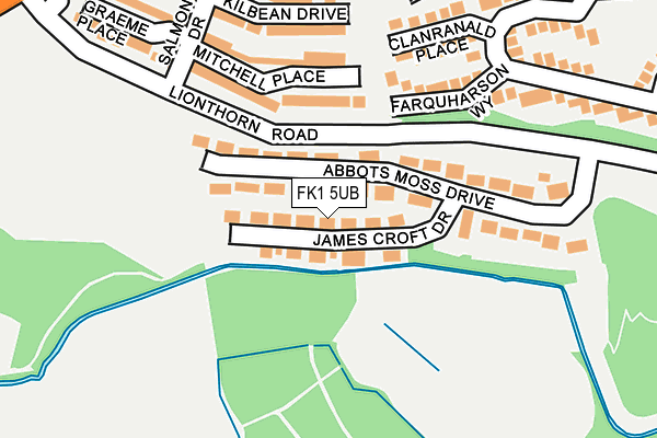 FK1 5UB map - OS OpenMap – Local (Ordnance Survey) FK1 5UB map - OS OpenMap – Local (Ordnance Survey)