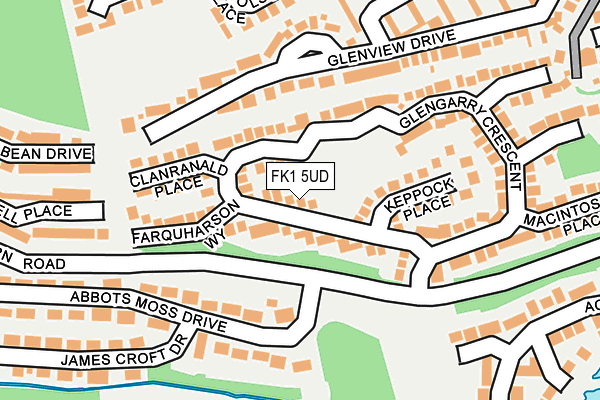 FK1 5UD map - OS OpenMap – Local (Ordnance Survey) FK1 5UD map - OS OpenMap – Local (Ordnance Survey)