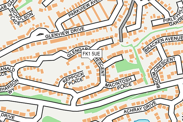 FK1 5UE map - OS OpenMap – Local (Ordnance Survey) FK1 5UE map - OS OpenMap – Local (Ordnance Survey)