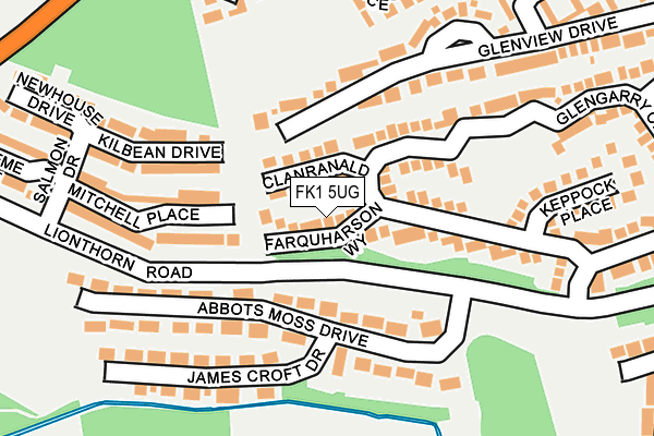 FK1 5UG map - OS OpenMap – Local (Ordnance Survey) FK1 5UG map - OS OpenMap – Local (Ordnance Survey)