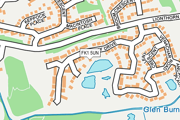 FK1 5UN map - OS OpenMap – Local (Ordnance Survey) FK1 5UN map - OS OpenMap – Local (Ordnance Survey)