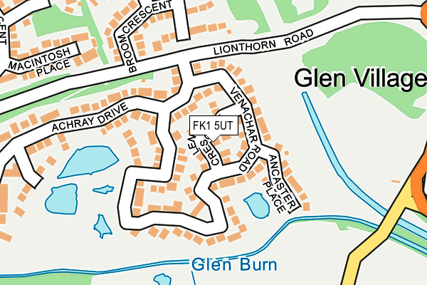 FK1 5UT map - OS OpenMap – Local (Ordnance Survey) FK1 5UT map - OS OpenMap – Local (Ordnance Survey)