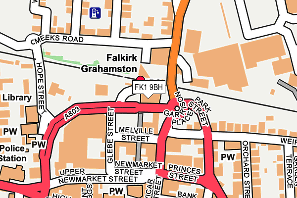 FK1 9BH map - OS OpenMap – Local (Ordnance Survey) FK1 9BH map - OS OpenMap – Local (Ordnance Survey)