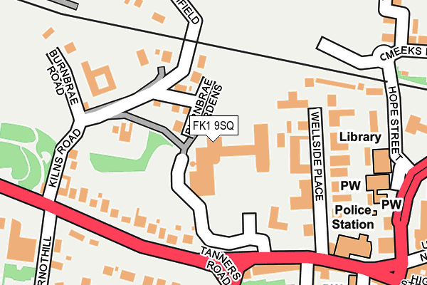 FK1 9SQ map - OS OpenMap – Local (Ordnance Survey) FK1 9SQ map - OS OpenMap – Local (Ordnance Survey)