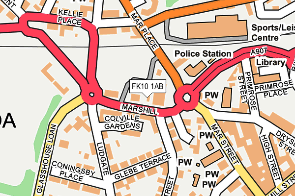 FK10 1AB map - OS OpenMap – Local (Ordnance Survey) FK10 1AB map - OS OpenMap – Local (Ordnance Survey)