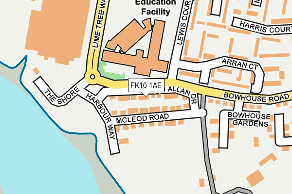 FK10 1AE map - OS OpenMap – Local (Ordnance Survey) FK10 1AE map - OS OpenMap – Local (Ordnance Survey)