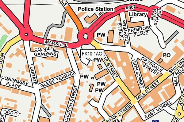 FK10 1AG map - OS OpenMap – Local (Ordnance Survey) FK10 1AG map - OS OpenMap – Local (Ordnance Survey)