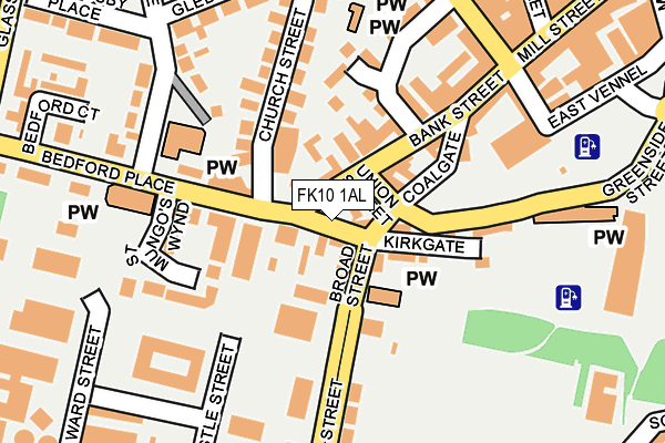 FK10 1AL map - OS OpenMap – Local (Ordnance Survey) FK10 1AL map - OS OpenMap – Local (Ordnance Survey)