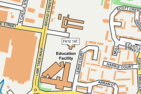 FK10 1AT map - OS OpenMap – Local (Ordnance Survey) FK10 1AT map - OS OpenMap – Local (Ordnance Survey)
