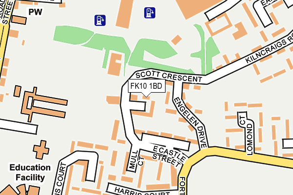 FK10 1BD map - OS OpenMap – Local (Ordnance Survey) FK10 1BD map - OS OpenMap – Local (Ordnance Survey)