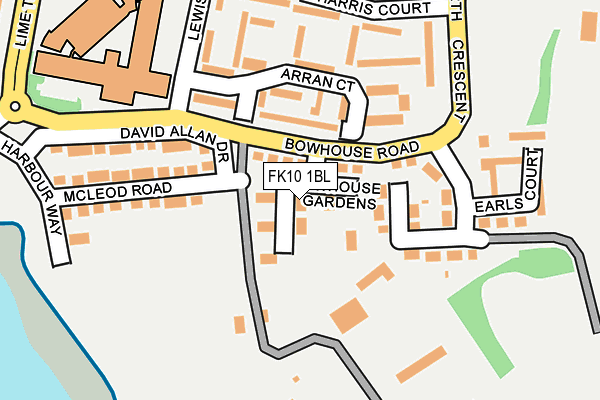 FK10 1BL map - OS OpenMap – Local (Ordnance Survey) FK10 1BL map - OS OpenMap – Local (Ordnance Survey)