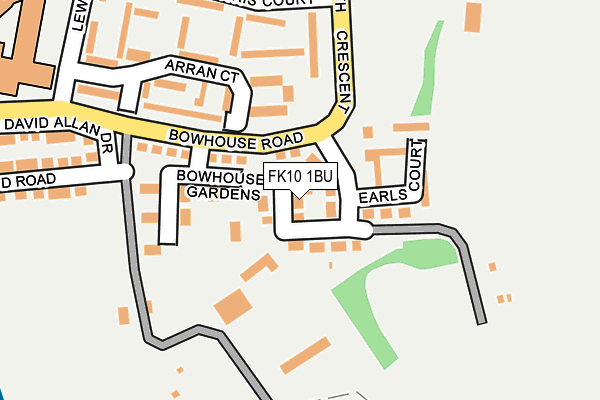 FK10 1BU map - OS OpenMap – Local (Ordnance Survey) FK10 1BU map - OS OpenMap – Local (Ordnance Survey)