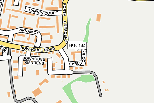 FK10 1BZ map - OS OpenMap – Local (Ordnance Survey) FK10 1BZ map - OS OpenMap – Local (Ordnance Survey)