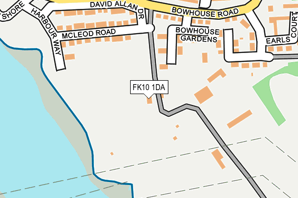 FK10 1DA map - OS OpenMap – Local (Ordnance Survey) FK10 1DA map - OS OpenMap – Local (Ordnance Survey)
