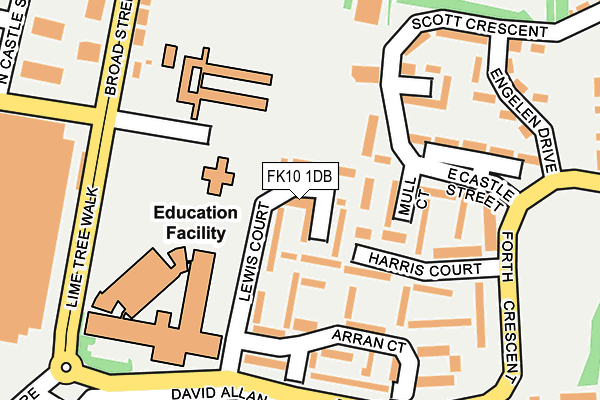FK10 1DB map - OS OpenMap – Local (Ordnance Survey) FK10 1DB map - OS OpenMap – Local (Ordnance Survey)