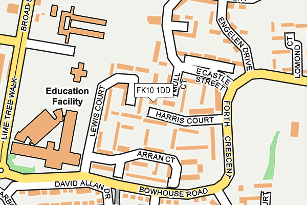 FK10 1DD map - OS OpenMap – Local (Ordnance Survey) FK10 1DD map - OS OpenMap – Local (Ordnance Survey)
