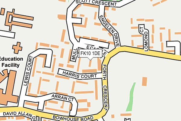 FK10 1DE map - OS OpenMap – Local (Ordnance Survey) FK10 1DE map - OS OpenMap – Local (Ordnance Survey)