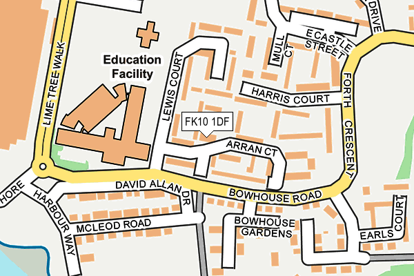 FK10 1DF map - OS OpenMap – Local (Ordnance Survey) FK10 1DF map - OS OpenMap – Local (Ordnance Survey)