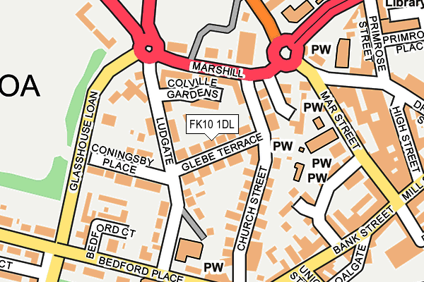 FK10 1DL map - OS OpenMap – Local (Ordnance Survey) FK10 1DL map - OS OpenMap – Local (Ordnance Survey)