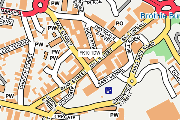 FK10 1DW map - OS OpenMap – Local (Ordnance Survey) FK10 1DW map - OS OpenMap – Local (Ordnance Survey)