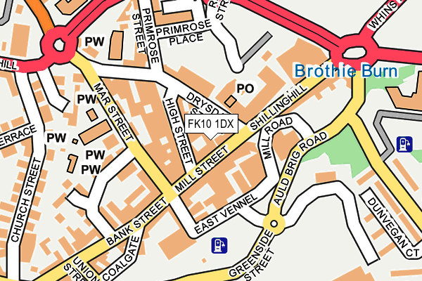 FK10 1DX map - OS OpenMap – Local (Ordnance Survey) FK10 1DX map - OS OpenMap – Local (Ordnance Survey)