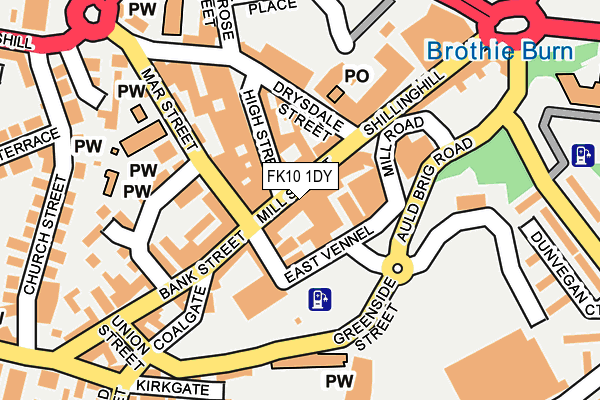 FK10 1DY map - OS OpenMap – Local (Ordnance Survey) FK10 1DY map - OS OpenMap – Local (Ordnance Survey)
