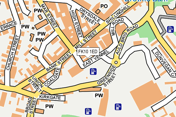 FK10 1ED map - OS OpenMap – Local (Ordnance Survey) FK10 1ED map - OS OpenMap – Local (Ordnance Survey)